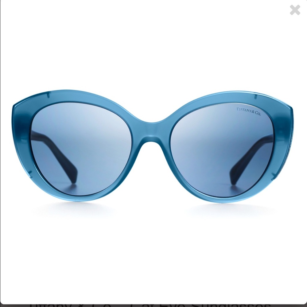 Tiffany & Co. Teal Blue Cat-Eye Sunglasses